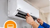 Illustrative example of new ac installation service