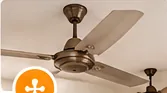 Illustrative example of ceiling fan installation service